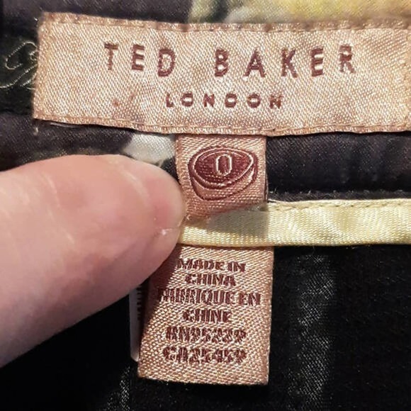 Ted Baker London Textured Flat Pocket Cigarette Pant - Black - Picture 4 of 7